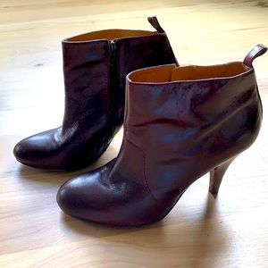 Nine West plum booties